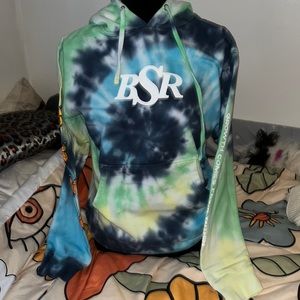 NWOT BSR butterfly tie dye hoodie